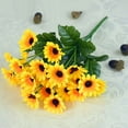 thumbnail image 3 of 5 piezas de bolas de seda de crisantemo para el hogar, flores decorativas para bodas, decoraciones navideñas, jarrón de bricolaje para plantas artificiales de hortensias falsas, 3 of 5