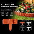 thumbnail image 2 of 2026 Upgraded Imitation Stone Garden Fence - DIY Garden Edging Border, Flexible Interlocking Landscape Edging, No Dig Small Decorative Lawn Edging, 2 of 5