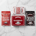 thumbnail image 5 of Sugar Plum Chocolates Beer Nuts and Bourbon Almonds - Red Gift Tin - 3 Bags Flavored Nuts  - 16 oz. Total, 5 of 9