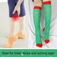thumbnail image 4 of 3 Pairs Christmas Copper Compression Socks for Women & Men Circulation 15-20 mmhg - Better Blood Flow, Swelling, Best Support for Medical, Running, Nursing, 4 of 8
