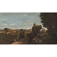 thumbnail image 2 of Henri-Joseph Harpignies 18x12 Black Ornate Wood Framed Double Matted Museum Art Print Titled - The Colosseum in Rome (1878), 2 of 5