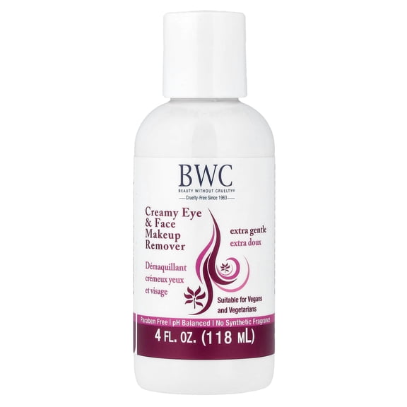 Beauty Without Cruelty Creamy Eye & Face Makeup Remover 4 fl oz