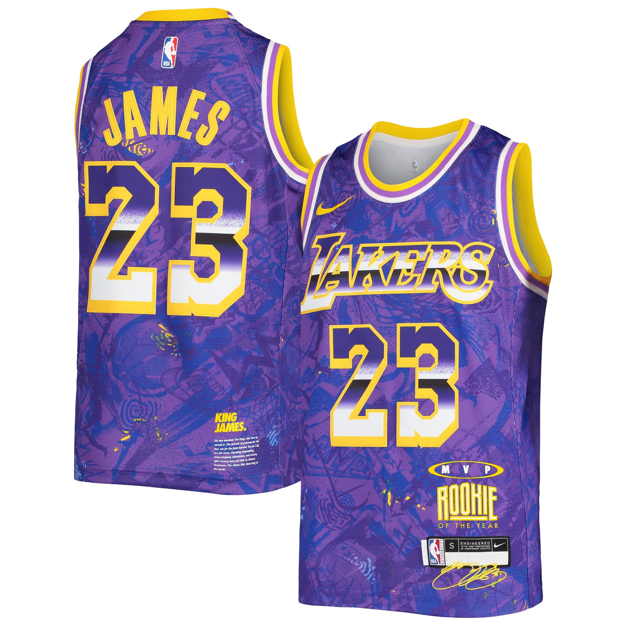 Youth Nike LeBron James Purple Los Angeles Lakers Select Series MVP Swingman Jersey - Walmart.com