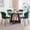 Green Chair, variant on 47" Round Dining Table Set for 4 Mid-Century Modern Kitchen Table with 4 Upholstered Chairs Kitchen Coffee Set Dining Table and Chairs for Living Room(Natural Table with 4 Beige Chairs)