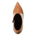 thumbnail image 3 of MADDEN GIRL Womens Brown Comfort Lorilee Pointy Toe Stiletto Zip-Up Dress Boots 9 M, 3 of 4
