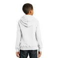 thumbnail image 2 of Port & Company Youth Fan Favorite Fleece Pullover Hooded Sweatshirt-L (White), 2 of 6