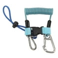 thumbnail image 1 of Diving Hook Rope, Stainless Steel Diving Anti Lost Hook Spring Rope Coiled Lanyard for Diving Outdoor Climbing, 1 of 7