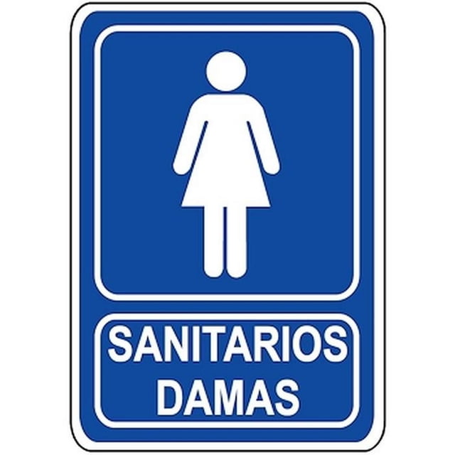 Señal Indicativa Pública Señalamientos Informativos 30x40 cm Informativos Sanitarios Damas Normal