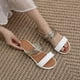 thumbnail image 4 of Nuevas sandalias y pantuflas para mujer con punta abierta y cómodas de fondo plano de verano Wmkox8yii  shjk3563, 4 of 4