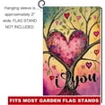 thumbnail image 6 of Valentines Love Tree Garden Flag 12x18 Vertical Double Sided I Love You Spring Farmhouse Holiday Outside Decorations Burlap Yard Flag BW752, 6 of 6