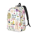 thumbnail image 2 of Daiia Spring Flowers Birds Vintage Canvas Backpack for Men and Women ,Hiking Backpack,Travel Laptop Bag for School,Large Capacity Backpack, 2 of 8