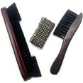 thumbnail image 1 of Pool Table Brush Set  Set of 3 Billiards Pool Table with Wood Handle and Nylon Bristle Billiard Table Cleaner Kit for Pool Table, 1 of 6