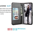 thumbnail image 5 of Galaxy A71 5G Case, [5G Version] Galaxy A71 Wallet Case, Tekcoo Luxury PU Leather Cash Credit Card Slots Holder Carrying Folio Flip Cover [Detachable Magnetic Hard Case] for Samsung A71 [Black], 5 of 6
