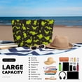 thumbnail image 5 of Sigee Cute Cartoon Dinosaurs Print Extra Large Waterproof Beach Travel Bag with Zipper - Durable and Versatile for Vacation, Gym, and Daily Use, 5 of 7