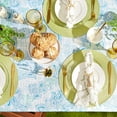 thumbnail image 5 of DII Blue Watercolor Paisley Print Outdoor Tablecloth With Zipper, 5 of 5