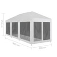 thumbnail image 4 of vidaXL Party Tent with 8 Mesh Sidewalls 9x3 m, 4 of 4