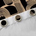 thumbnail image 4 of Feelyou Chic Minimalism Teens Curtains Pack of 2 (42x84 Each), Abstract Ombre Black Brown Curtains Blackout, Vintage Fashion Style Bedroom Curtains, Black Out Curtains Decor, 4 of 6