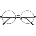 thumbnail image 4 of ORUYROP Vintage Round Prescription ready Metal Eyeglass Frame Clear Lens, 4 of 5