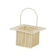 thumbnail image 3 of Cesta de almacenamiento multifuncional para mesa de comedor, cesta de picnic portátil para regalos. Cuadrado beige, 3 of 8