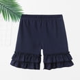 thumbnail image 4 of Ruyang Girls Slim Fit Cotton Shorts Ruffle Soft Elastic Waist Casual Shorts Lightweight Outdoor Athletic Jogger Shorts 3-8 Years, 4 of 8