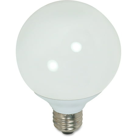 

Satco S7304 Medium Base CFL Globe Bulb 15 Watt Soft White