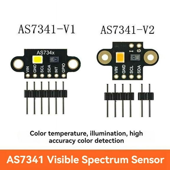 -AS7341 Visible Infrared Color Spectrometer Sensor Module Temperature Illuminance Measurement Detection B