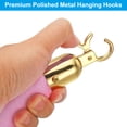 thumbnail image 4 of Uxcell 5 Feet Pink Velvet Stanchion Rope, Crowd Control Barrier Rope with Snap Hook, Golden, 4 of 6