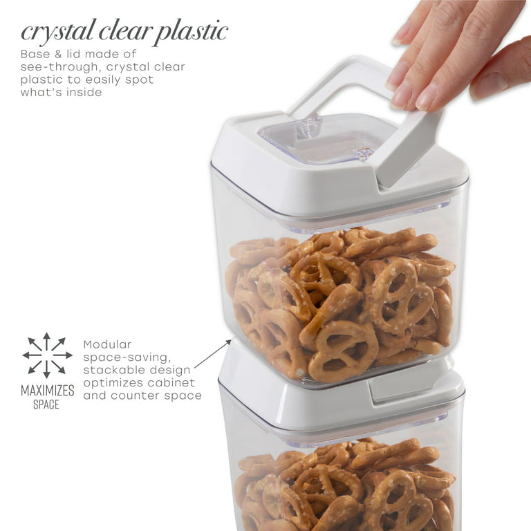  Snapware Airtight 2-Pack (22.8 Cup) Cereal Dispenser Storage  Containers, Flip-Top Lid BPA Free, Plastic Containers For Cereal, Rice,  Snack, Dry Food and Pantry Organization: Home & Kitchen