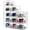 clear, variant on Large Shoe Boxes Clear Plastic Stackable，Drop Front Shoe Box with Clear Door, Shoe Containers For Sneaker Display,Fit up to US Size12 (white clear-Conjoined structure, 10 pack)