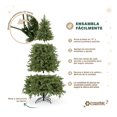 thumbnail image 4 of Árbol De Navidad Ramas Mixtas De PVC y PE Esquimal Verde, 1.80 m 809 Ramas, 4 of 6