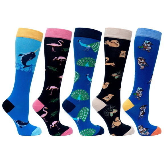 Women's Animal Planet Knee High Socks Set 5-Pack
