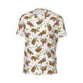 thumbnail image 6 of Wukai Cute Sloth Print Men's Short-Sleeved Mesh T-Shirt,Quick-Dry Short Sleeve Workout T-Shirt-Medium, 6 of 8