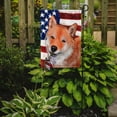 thumbnail image 2 of Carolines Treasures CK6704GF Shiba Inu Dog American Garden Size outdoor-flags, Multicolor, 2 of 3