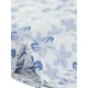 thumbnail image 5 of Blusas de mujer de talla grande Agnes Orinda con estampado floral, cuello redondo, mangas cortas acampanadas, casuales para primavera y verano, 2X azul y blanco, 5 of 7