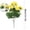 Yellow, variant on Artificial Geranium Flowers for Outdoors Silk Flowers Outside UV Resistant Fake Geraniums Bush Faux Flowers for Planter Outdoor Decor Indoor Garden Patio Table Centerpiece