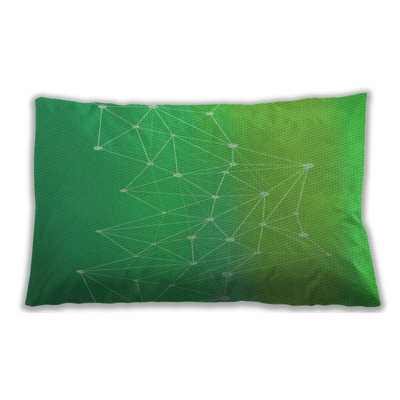 Ahgly Company Outdoor Rectangular Contemporary Lumbar Throw Pillow, 13 inch by 19 inch