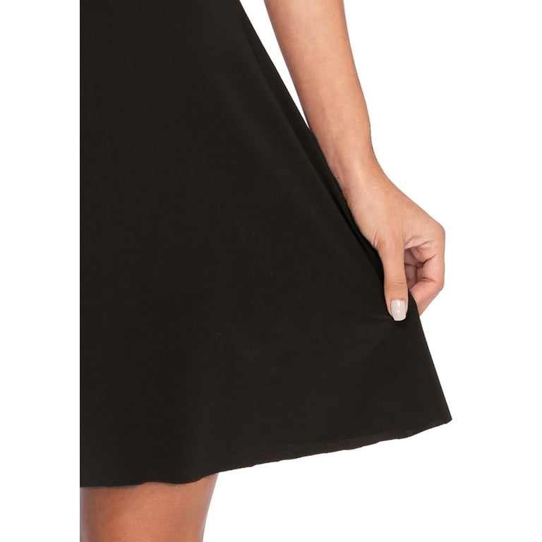 walmart skater dress Basic Women's Skater Dress