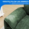 thumbnail image 4 of Dextrus Sectional Sofa with Ottoman, 108" L Shape Modern 4 Seat Cloud Couch with Pillow-Armrest,Green, 4 of 10