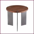 thumbnail image 2 of Modern Walnut Wood Coffee Table with Black Metal Feet – Eco-Friendly, Easy-Clean Laminate Top for Living Room, 2 of 9