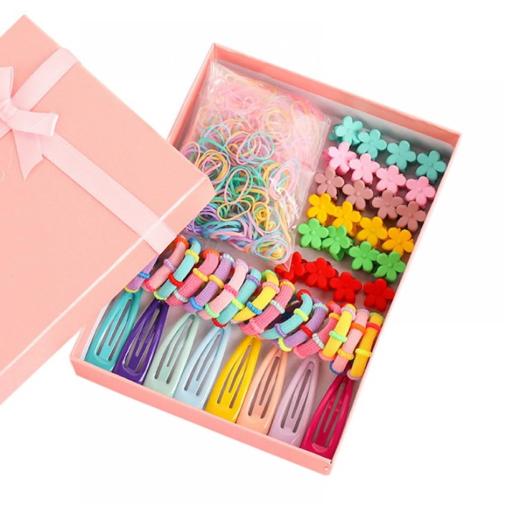 Knowza Little Girl Hair Accessories Set,Includs 200pcs