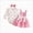 O43-Pink, variant on 0-3 Months Newborn Baby Girl Clothes Romper Love Heart Print LONG Sleeved Ruffled Bow Skirt Headband Outfits Set 0 18 Months