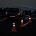 thumbnail image 3 of Conos plegables de seguridad vial RoadHero de 18 cm con cuello reflectante, paquete de 4, 3 of 9