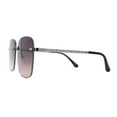 thumbnail image 4 of Womens Luxury Chain Jewel Trim Rimless Butterfly Diva Sunglasses Gunmetal Brown Smoke, 4 of 4