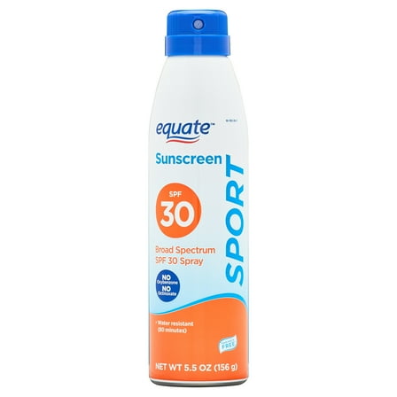 Equate Sport Sunscreen Spray, SPF 30, 5.5 oz
