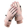 thumbnail image 1 of Guantes de esquí de invierno para hombres y mujeres, para exteriores, con pantalla táctil, cálidos, forrados de vellón, gruesos, impermeables y antideslizantes, 1 of 6