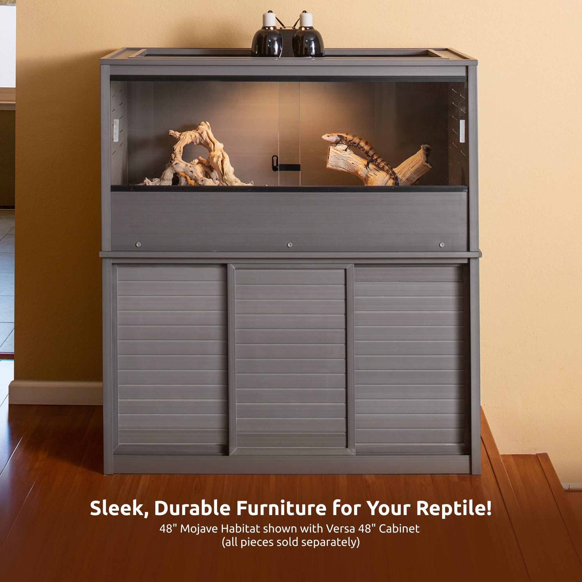 New Age Pet® ECOFLEX® 49" Storage Cabinet for Reptile Food and Substrate Storage