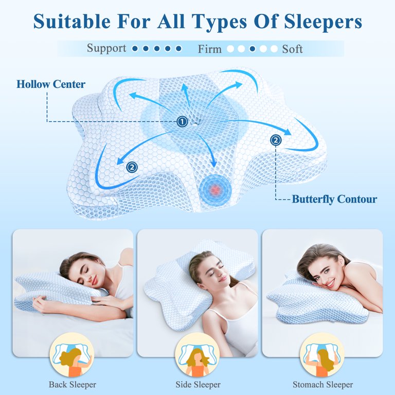 SAHEYER Pillow for Side Sleeper, Odorless Body  