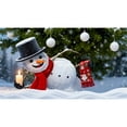 thumbnail image 1 of SIfdSeng Get it Fast Large Garage Door Banner Outdoor for Holiday Season Front Porch Yard Festive Xmas Welcome Sign with Santa Sleigh Reindeer Snowman Design Weather, 1 of 4