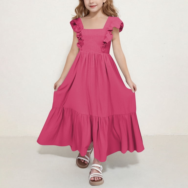 designer girl dresses 7-16 Rare Editions Girls 7-16 Blue Floral Mikado Dress, 8