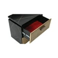 thumbnail image 3 of Allure Modern Style 2-Drawer Nightstand Made with Wood in Black/Gold, 3 of 4
